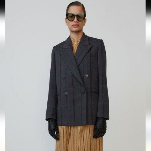 Acne Studios Double Breasted Blazer Size 34 - Picture 3 of 13